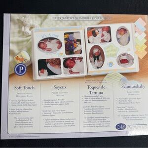 New Creative Memories Collection “Soft Touch”Baby Printed Photo Mounting Paper